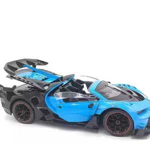  ماشین کنترلی بوگاتی آبی 1:12 Bugatti Style Blue RC Car-اسباب بازی
